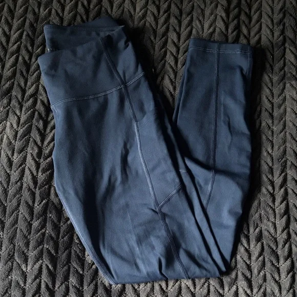 HeathYoga Navy Blue Women's Leggings - Picture 1 of 4